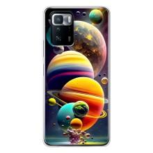 Чохол (ТПУ) з планетами на Xiaomi POCO X3 GT – Сонячна система
