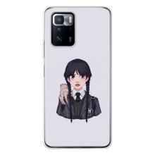 Чехлы Венсдей на Xiaomi POCO X3 GT Уэнсдей (AlphaPrint) (Уэнздей и Вещь)