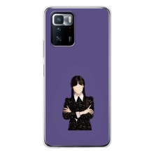 Чехлы Венсдей на Xiaomi POCO X3 GT Уэнсдей (AlphaPrint) (Уэнздей в черном)