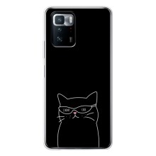 Чехол с рисунком кот на Xiaomi POCO X3 GT (Равнодушный кот)