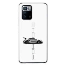 Чохол з авто Порше для Xiaomi POCO X3 GT – білий порше