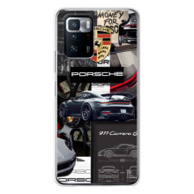Чохол з авто Порше для Xiaomi POCO X3 GT – Колаж Порше