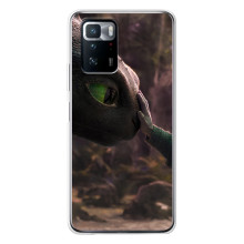 Чехол как приручить дракона на Xiaomi POCO X3 GT (Сцена з драконом)