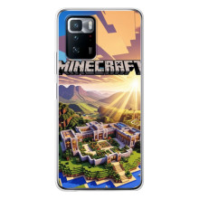 Чехол с картинками Майнкрафт для Поко X3 GT – Minecraft