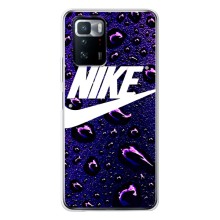 Чехол с логотипом Найк на Xiaomi POCO X3 GT – Найк на фиолетовом