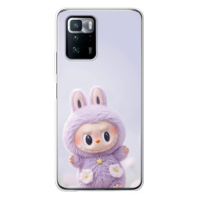 Чохол з принтом Лабубу для Xiaomi POCO X3 GT – Фіолетовий Лабубу
