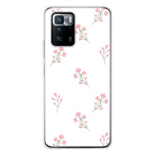 Чохол з розовим принтом для Xiaomi POCO X3 GT (Рожеві квіти)