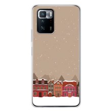 Новогодние, Праздничные Чехлы для Xiaomi POCO X3 GT - 2024 год (Зимний город)