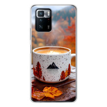 Чехол с уникальным дизайном «Осень с кофе» для Xiaomi POCO X3 GT – Кофе на природе