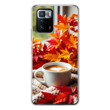 Чехол с уникальным дизайном «Осень с кофе» для Xiaomi POCO X3 GT