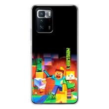 Чехлы для Xiaomi POCO X3 GT (Персонажи Майн Крафт) – Герой Майнкрафт