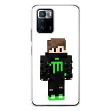 Чехлы для Xiaomi POCO X3 GT (Персонажи Майн Крафт) – Зеленый мальчик