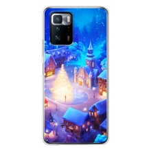 Рождественские Чехлы для Xiaomi POCO X3 GT (VPrint) (Рождественский город)
