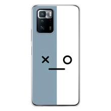 Силиконовые Чехлы (смешные стикеры) для Xiaomi POCO X3 GT – Серо-белый
