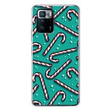 Силиконовый бампер на рождество для Xiaomi POCO X3 GT (Леденцы)