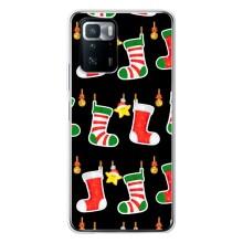 Силиконовый бампер на рождество для Xiaomi POCO X3 GT (Рождественские подарки)