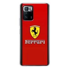 Силиконовый бампер с картинкой машины на Xiaomi POCO X3 GT – Ferrari Logo