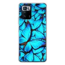 Силиконовый бампер с картинкой животных для Xiaomi POCO X3 GT (Крылья бабочек)