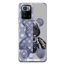 Силиконовый чехол для Xiaomi POCO X3 GT (Медведь Louis Vuitton)