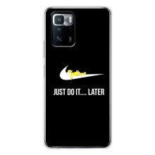 Силиконовый Чехол на Xiaomi POCO X3 GT с картинкой Nike – Later