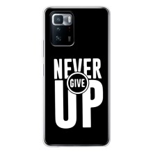 Силиконовый Чехол на Xiaomi POCO X3 GT с картинкой Nike (Never Give UP)