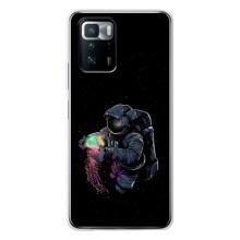 Силиконовый Чехол с принтом "Космонавты" на Xiaomi POCO X3 GT – В руках земля
