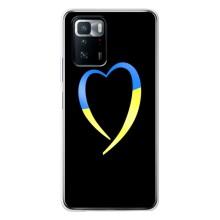 Силиконовый Чехол на Xiaomi POCO X3 GT (Я-Украина) – Украинское сердце