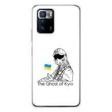 Защитные чехлы (Призрак Киева) для Xiaomi POCO X3 GT (AlphaPrint) (Летчик Киева)