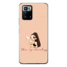 Силіконовый Чохол на Xiaomi POCO X3 GT з картинкой Модных девушек (З собакою)