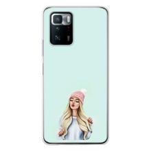Силіконовый Чохол на Xiaomi POCO X3 GT з картинкой Модных девушек (В шапці)