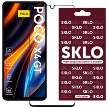Захисне скло SKLO 3D (full glue) для Xiaomi Poco X4 GT – Чорний