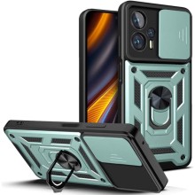 Ударопрочный чехол Camshield Serge Ring для Xiaomi Poco X4 GT (Зеленый)