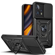 Ударопрочный чехол Camshield Serge Ring для Xiaomi Poco X4 GT (Черный)