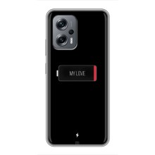 Чехлы для любимой на Поко X4 GT (VPrint) (Love battery)