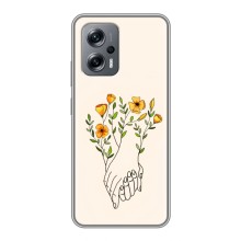 Чехлы для любимой на Поко X4 GT (VPrint) (Руки любви)