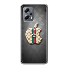 Чохли  GUCCI для Сяомі ПОКО ІКС4 ДЖТ (AlphaPrint) (Apple gucci)
