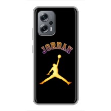 Чехлы для Xiaomi POCO X4 GT - с картинкой JORDAN (AlphaPrint) (Jordan Gold)