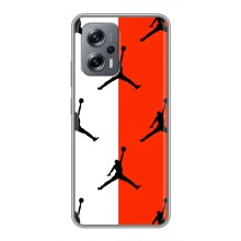 Чехлы для Xiaomi POCO X4 GT - с картинкой JORDAN (AlphaPrint) (Лого Джордан)