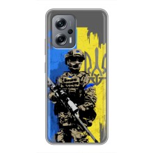 Чехлы с картинкой ЗСУ для Xiaomi POCO X4 GT (AlphaPrint) (АРТ солдат)