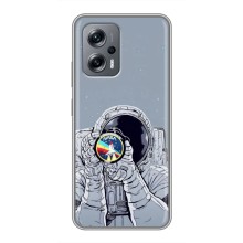 Чехол NASA для Xiaomi POCO X4 GT (AlphaPrint) (Космонавт фото)