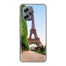 Чехол Эйфелева Башня для Xiaomi POCO X4 GT - (AlphaPrint) (Дорога в Париж)