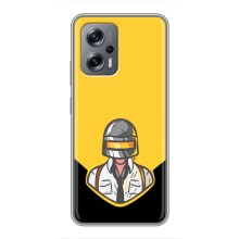 Чехол PUBG для Поко X4 GT (AlphaPrint) (Пабг в шлеме)