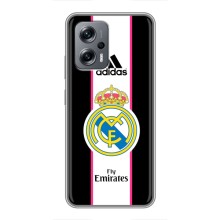 Чехол для Xiaomi POCO X4 GT с принтом (Лого Real Madrid)