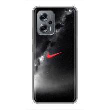 Чехол для Xiaomi POCO X4 GT - с принтом Найк (AlphaPrint) (Найк красный)