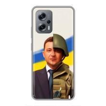 Чехол для Xiaomi POCO X4 GT (AlphaPrint - с принтом Зеленского) – Зеленский солдат