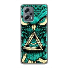 Чехол с птицами на Xiaomi POCO X4 GT (VPrint) (Сова с глазом)
