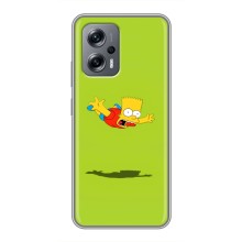 Чехол с Симпсонами для Xiaomi POCO X4 GT (VPrint) (Барт Симпсон)