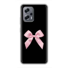 Чехол банты для Xiaomi POCO X4 GT – Бант на черном