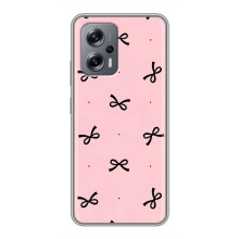 Чехол банты для Xiaomi POCO X4 GT – Черные бантики