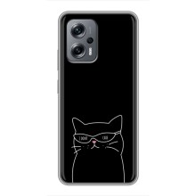 Чехол с рисунком кот на Xiaomi POCO X4 GT (Равнодушный кот)